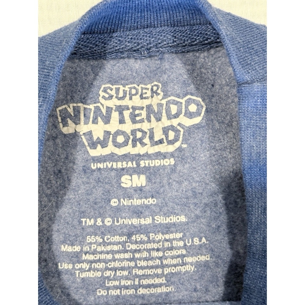 Universal Studios Super Nintendo World Sweatshirt Adult Small S Hollywood - Picture 3 of 7